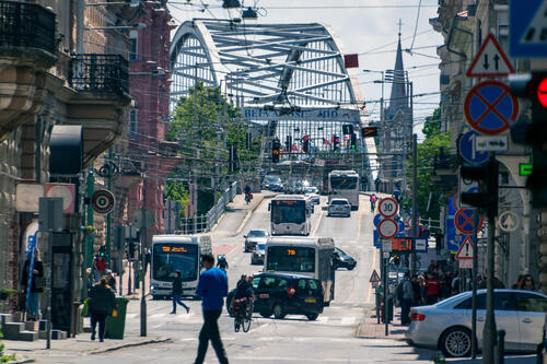 Szeged bridge street (that is actually the name of the street)